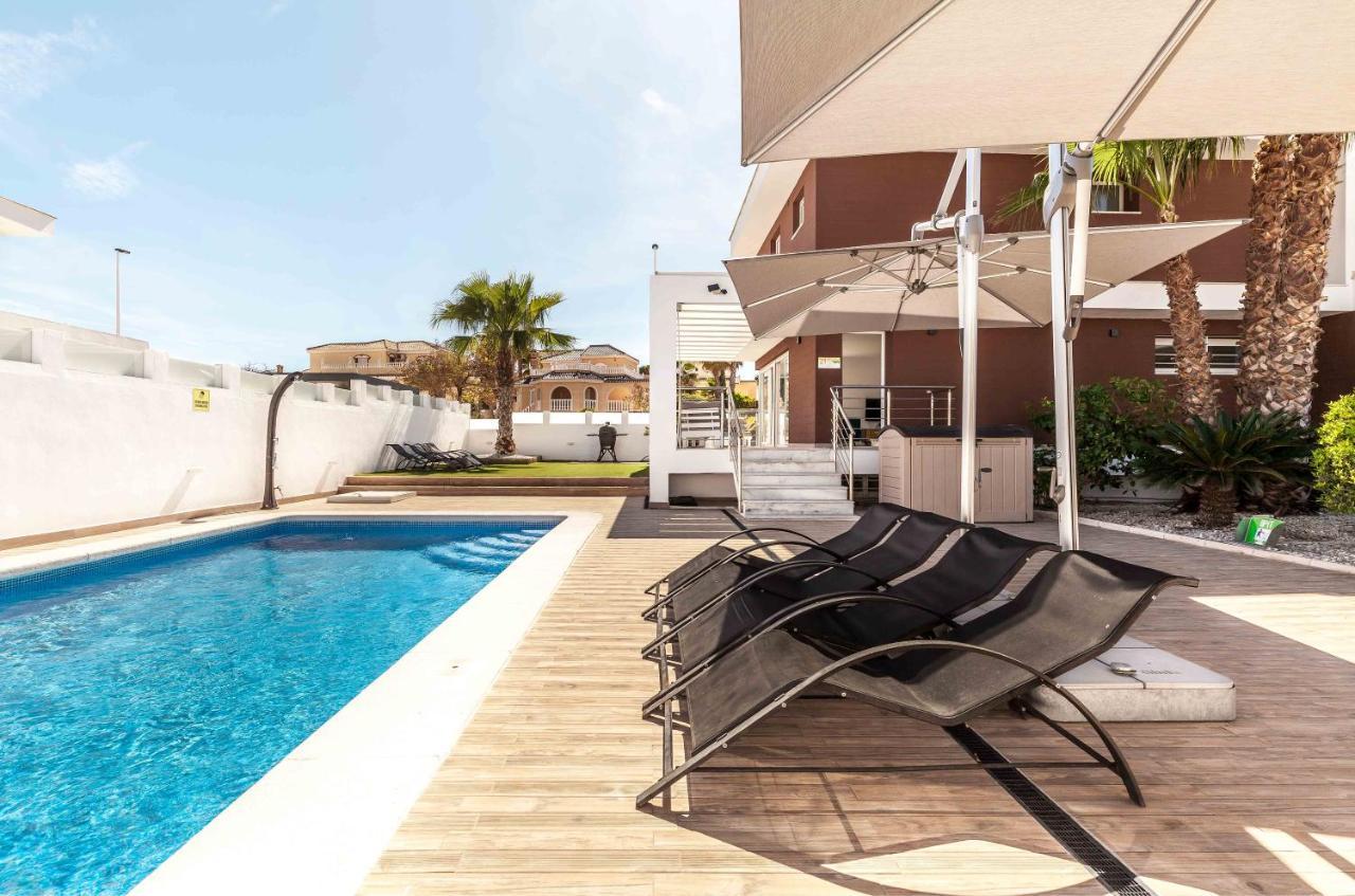 Casa Bos Orange Wellness Luxury Entire Villa Jacuzzi & Pool Gran Alacant Near Beach Puerto Marino Bagian luar foto