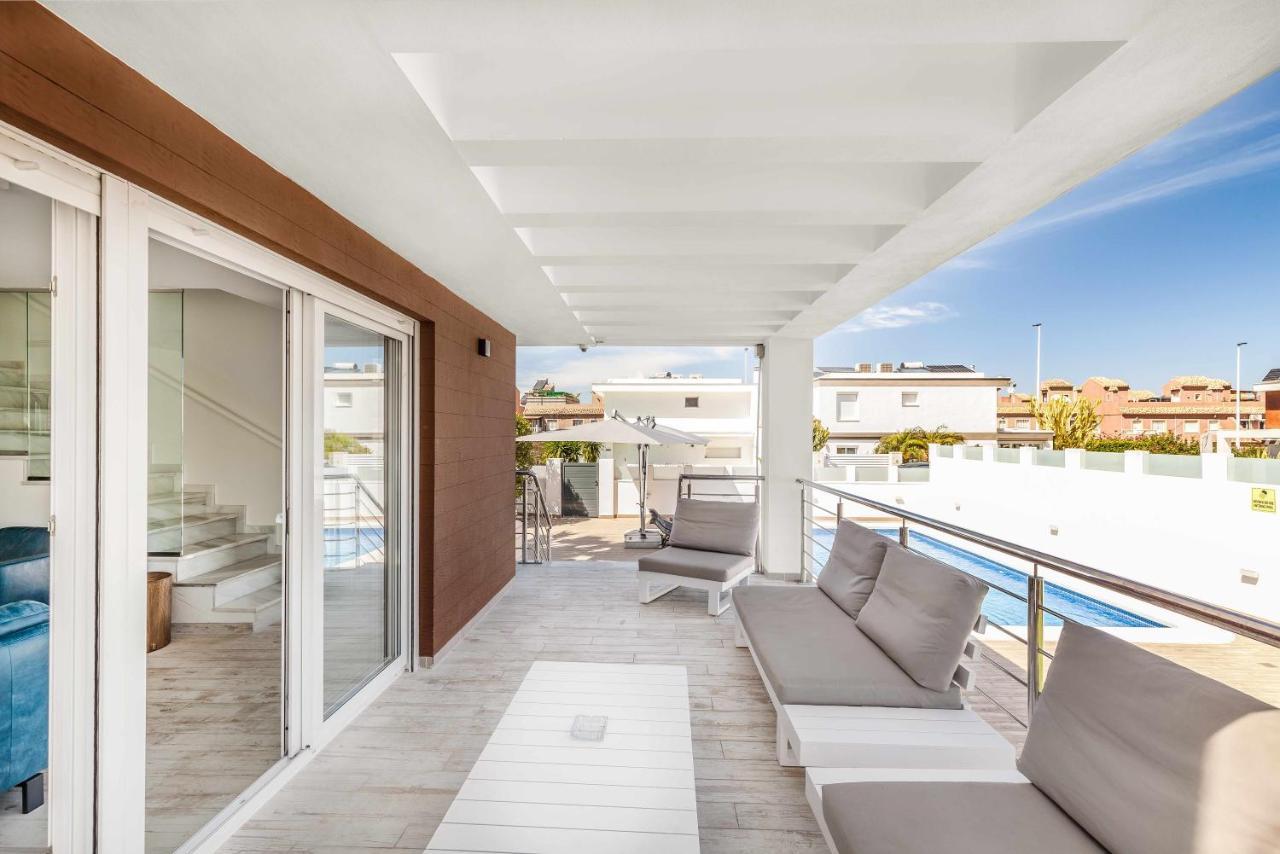 Casa Bos Orange Wellness Luxury Entire Villa Jacuzzi & Pool Gran Alacant Near Beach Puerto Marino Bagian luar foto