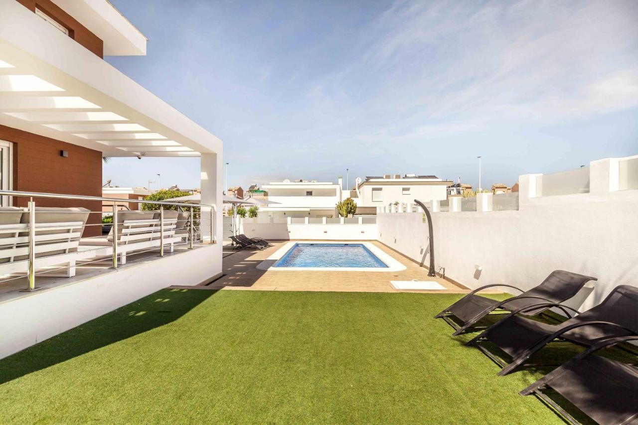Casa Bos Orange Wellness Luxury Entire Villa Jacuzzi & Pool Gran Alacant Near Beach Puerto Marino Bagian luar foto